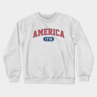 America Arched Varsity Font Crewneck Sweatshirt